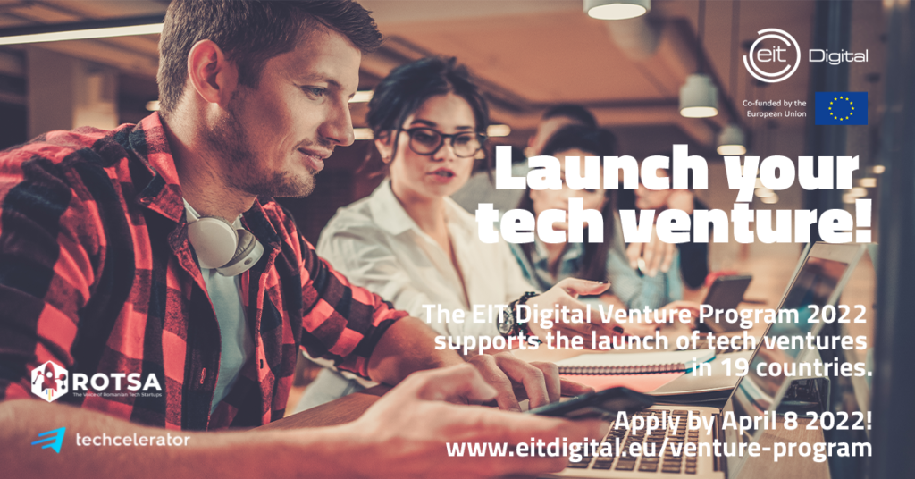 Techcelerator brings to Romania the Venture Program, a pre-accelerator offered by EIT Digital